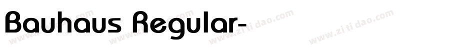 Bauhaus Regular字体转换